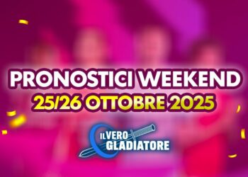Pronostici Weekend 25/26 Ottobre