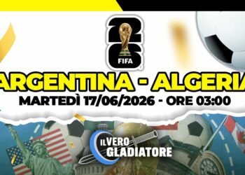 Pronostico e quote della partita Argentina - Algeria del 17/06/2026
