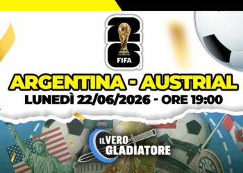 Pronostico e quote della partita Argentina -Austrial del 22/06/2026