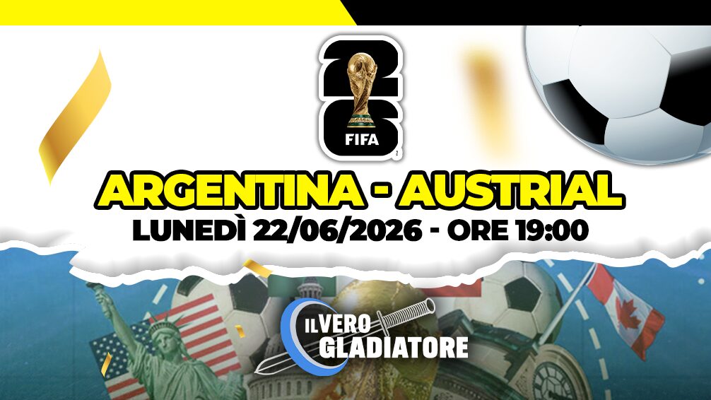 Argentina -Austrial del 22/06/2026: pronostico e quote Pronostico e quote della partita Argentina -Austrial del
22/06/2026
