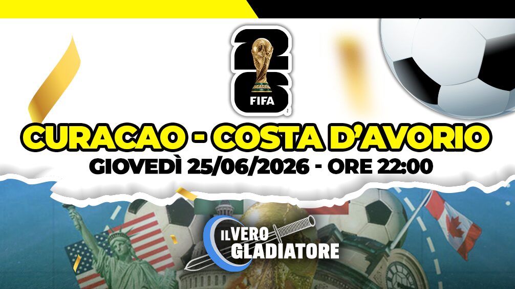 Pronostico e quote della partita Curacao -Costa D'avorio del 25/06/2026
