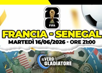Pronostico e quote della partita Francia -Senegal del 16/06/2026