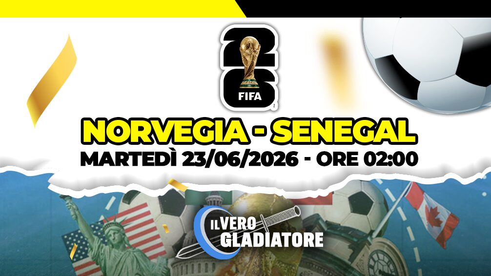Norvegia -Senegal del 23/06/2026: pronostico e quote Pronostico e quote della partita Norvegia -Senegal del
23/06/2026