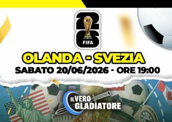Pronostico e quote della partita Olanda -Svezia del 20/06/2026