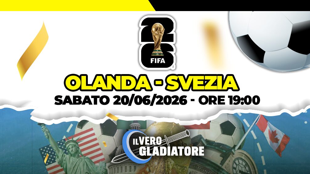 landa -Svezia del 20/06/2026 pronostico e quote Pronostico e quote della partita Olanda -Svezia del
20/06/2026