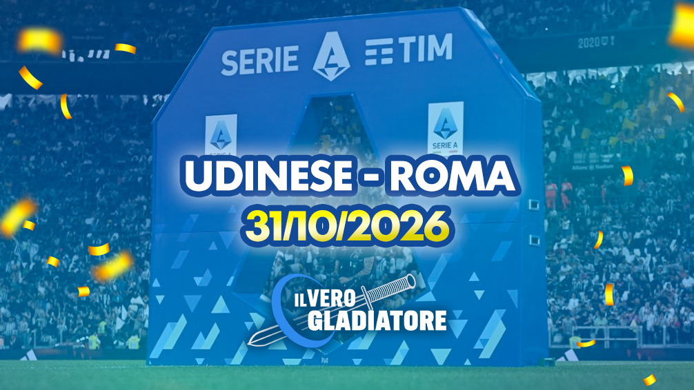 Udinese-Roma del 3\1/10/26:pronostico e quote Pronostico e quote della partita Udinese-Roma del 3\1/10/26